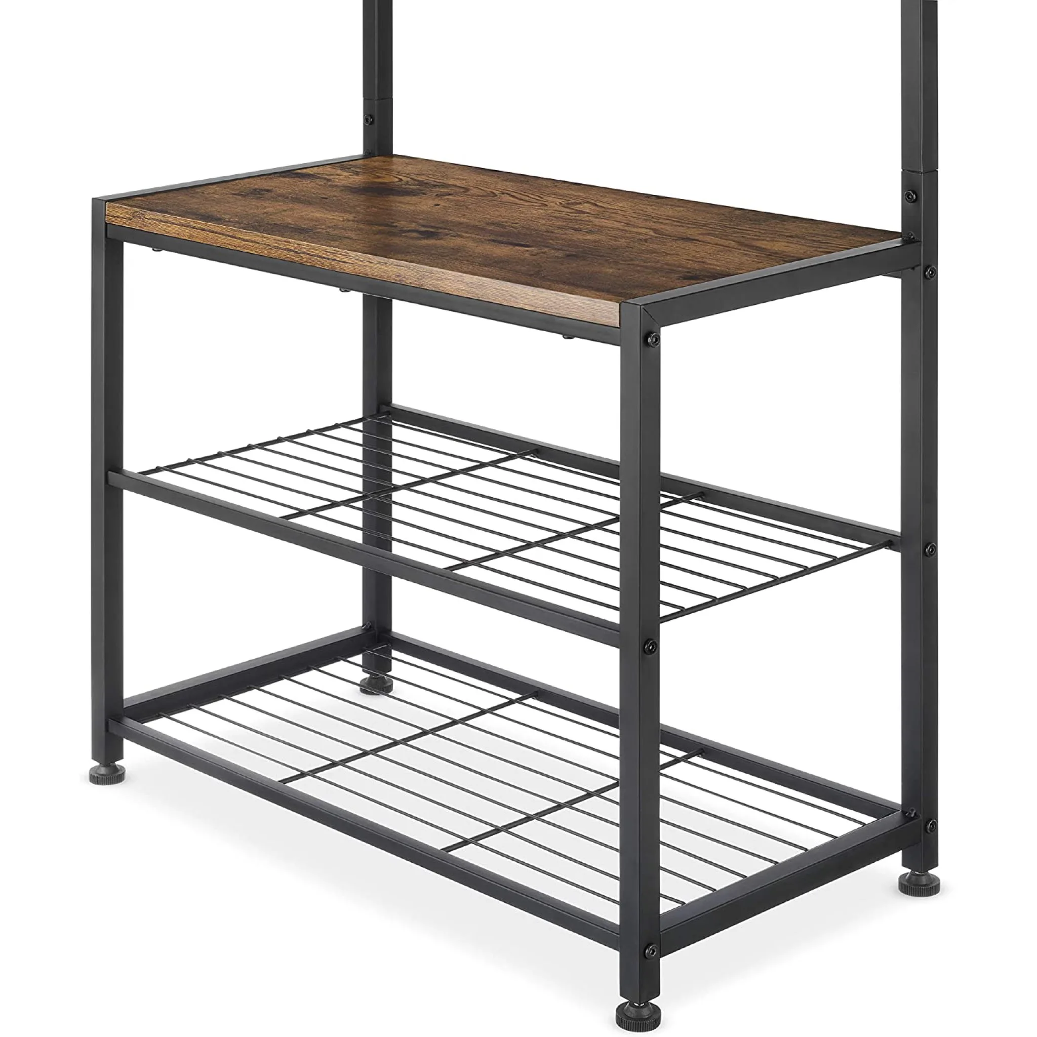 Современная башня/скамейка для прихожей В индустриальном стиле с деревянными полками для обуви, вешалки для пальто, стоячие мебельные стойки для гостиной