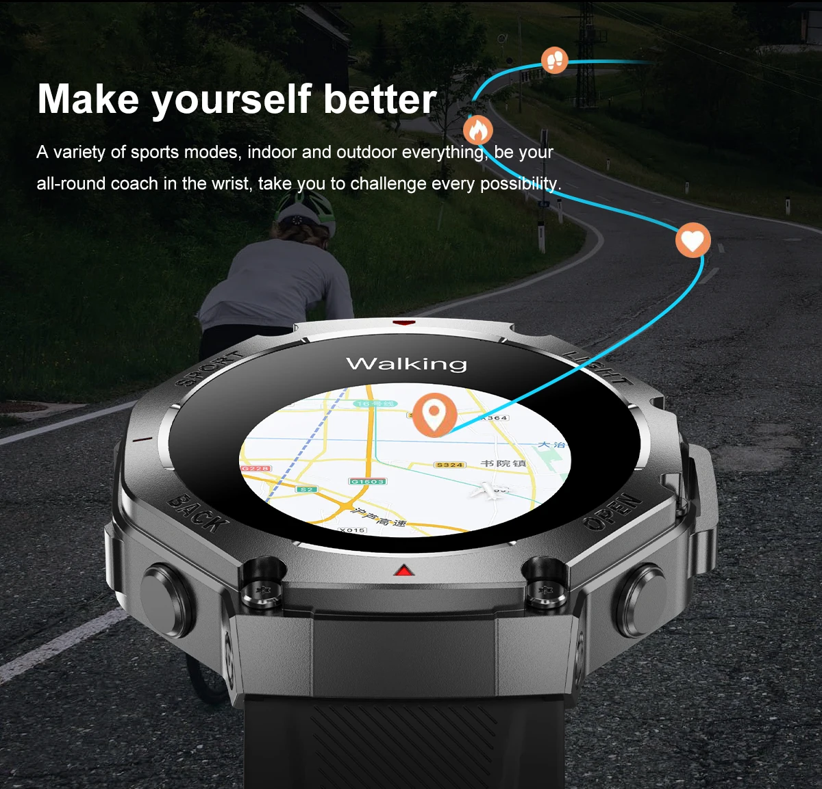 If you are searching for a supplier of a product with perfect quality control and highly competitive prices, which gives you an advantage in expanding your local market, then contact us now!  Competitive suppliers of  TR3 MAX Flashlight Smart Watch 2026 BT Call 410mAh Heart Rate Blood Oxygen IP67 Waterproof Outdoor Sports Smart Watch for Men