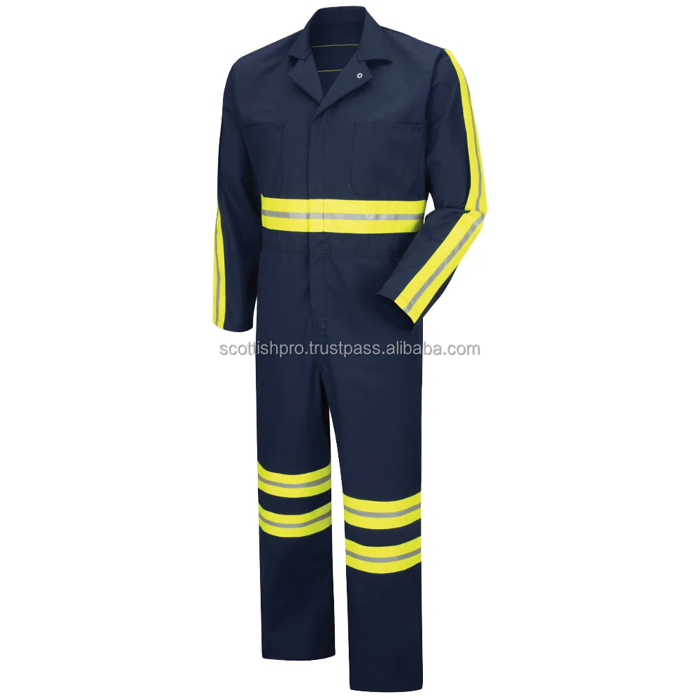 Hi Vis Reflective Shirts Safety Towing  Work Uniform 100% Cotton Light Blue 