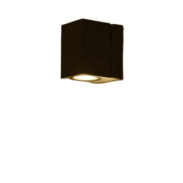Aluminium fixed outdoor down wall pillar lighting LED GU10  Downward decorative wall led light