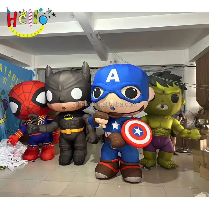 Parade Performance Inflatable Walking Cartoon Character Costume Inflatable Hero Costume