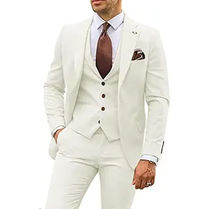 Europe the United States Slim-Fit Three-Piece Tuxedo for Men Best Man Banquet Dress Single Breasted Blazers Bridegroom Plus Size