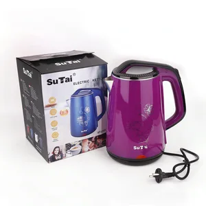 Sutai Factory Stainless Steel Electric Kettle Cordless Heating Jug for Outdoor Use for Hotels and Home OEM Available