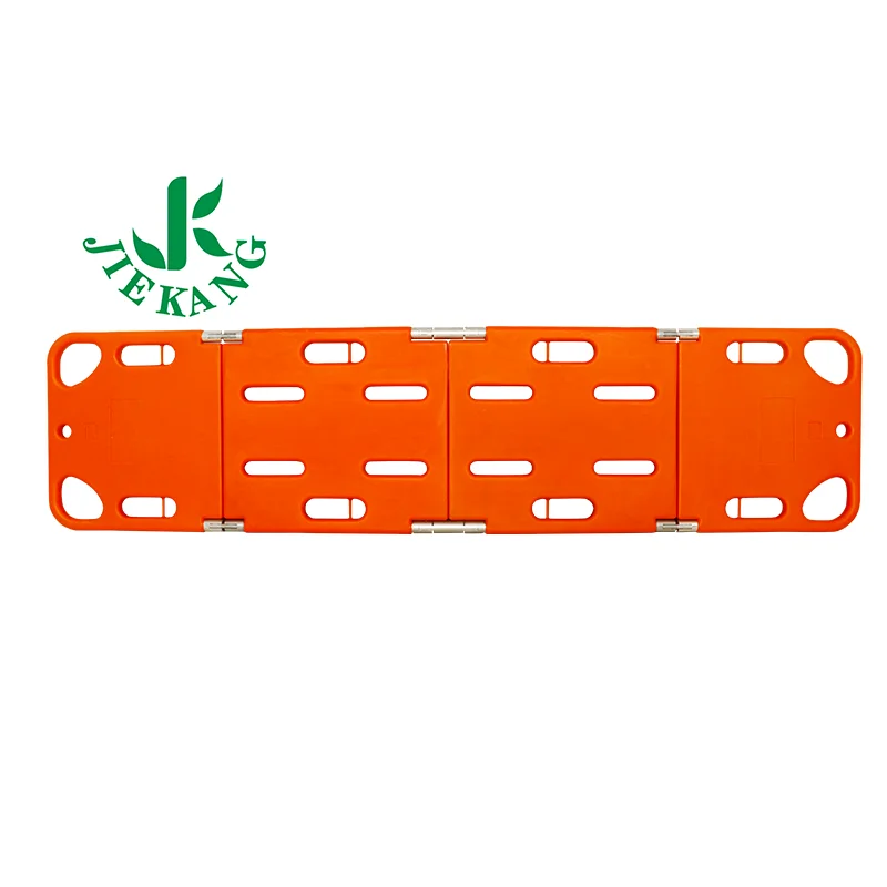 Ambulance Medical Equipment Rescue Patient Transfer X-rays Plastic Four Folding Spine Board Stretcher