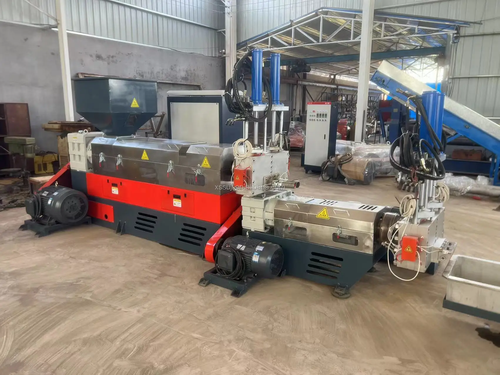 Rotary Cutter Compounding Plastic Compounding Composite Cutter Granulator Extruder Pelletizing ...