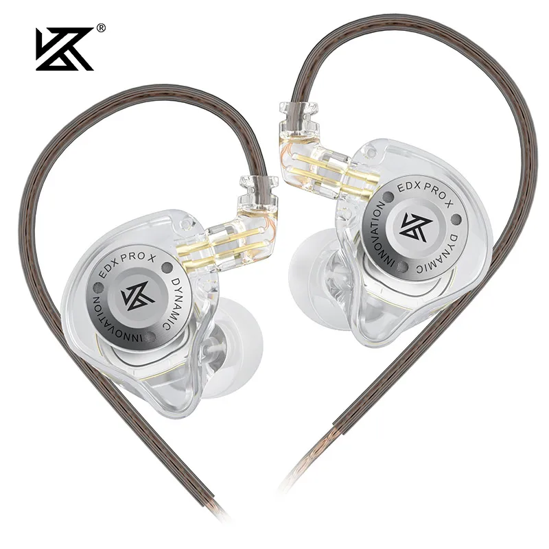 Fone De Ouvido, Intra Auricular, KZ EDX PRO X, Branco, Dynamic, 1,2m