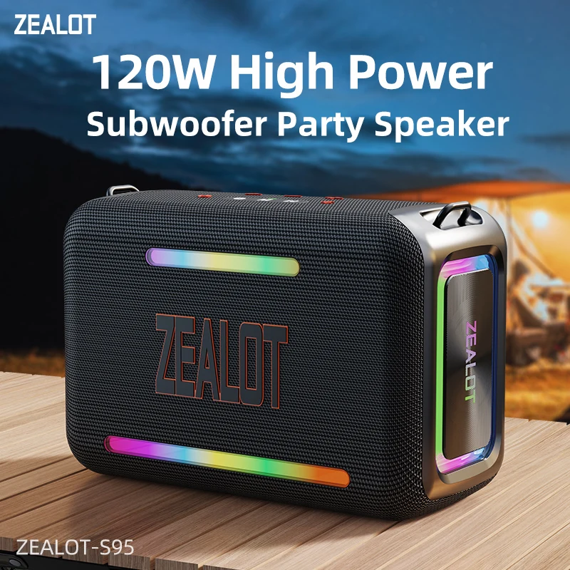 スピーカー・ウーファー ZEALOT ZEALOT S95 120W ZEALOT S95 120W IPX6 Waterproof Portable Bluetooth Speaker for Party