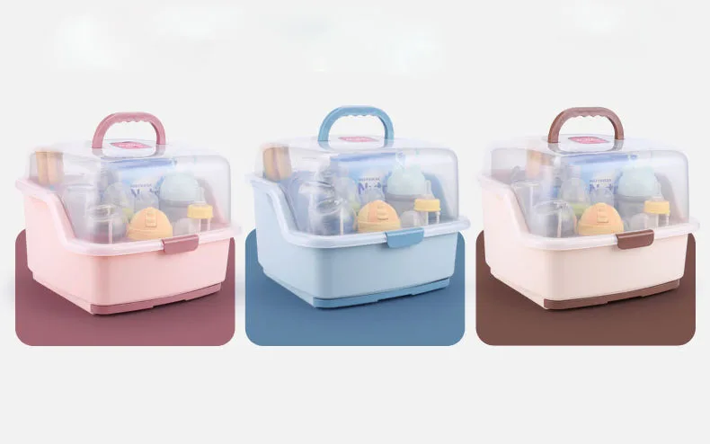 Baby Bottle Drying Rack Storage, Large Nursing