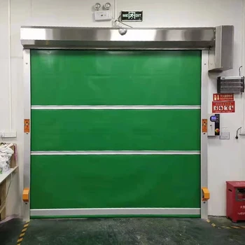 Intelligent automatic lifting induction PVC fast rolling shutter door purification dust workshop electric motor