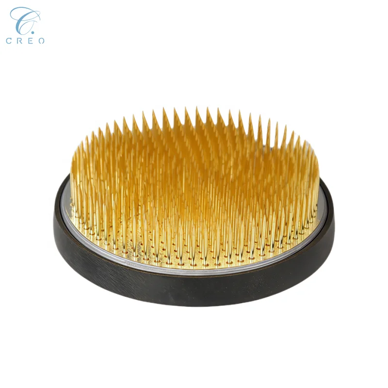 نگه‌دارنده گل‌های ژاپنی Ikebana Kenzan، ابزار دیزاین گل با طراحی گرد، ابزاری برای تزئین و آرایش گل
