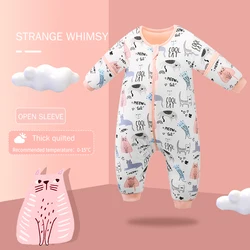 Детский спальный мешок органический для новорожденных детский со съемным