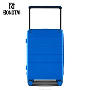 Custom Sky Blue 6-Piece Hardshell ABS Carry-On Luggage Set PC Material Travel Suitcase Aluminium Frame Spinner Wheels Cartoon