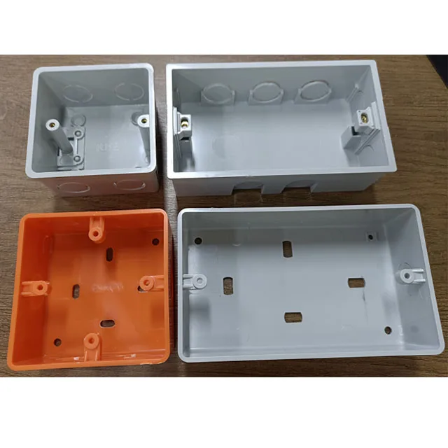 Single Box PVC Plastic Switch Box for Electrical Installations