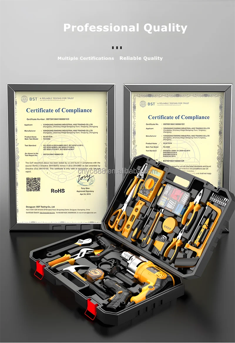 High Quality Multifunction Household Tool Kit Craftsman Mechanic