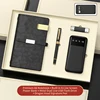 black  notebook+ pen + power bank +USB 4pcs set