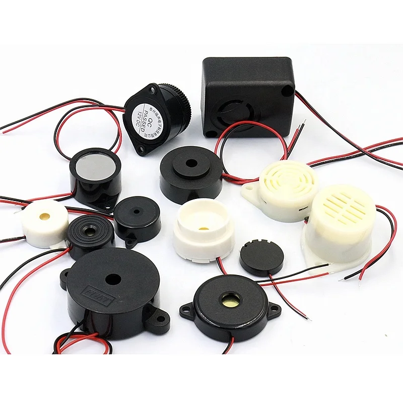 43MM 12V 24V High Sound SPL Piezo Buzzer Panel Mounted Two