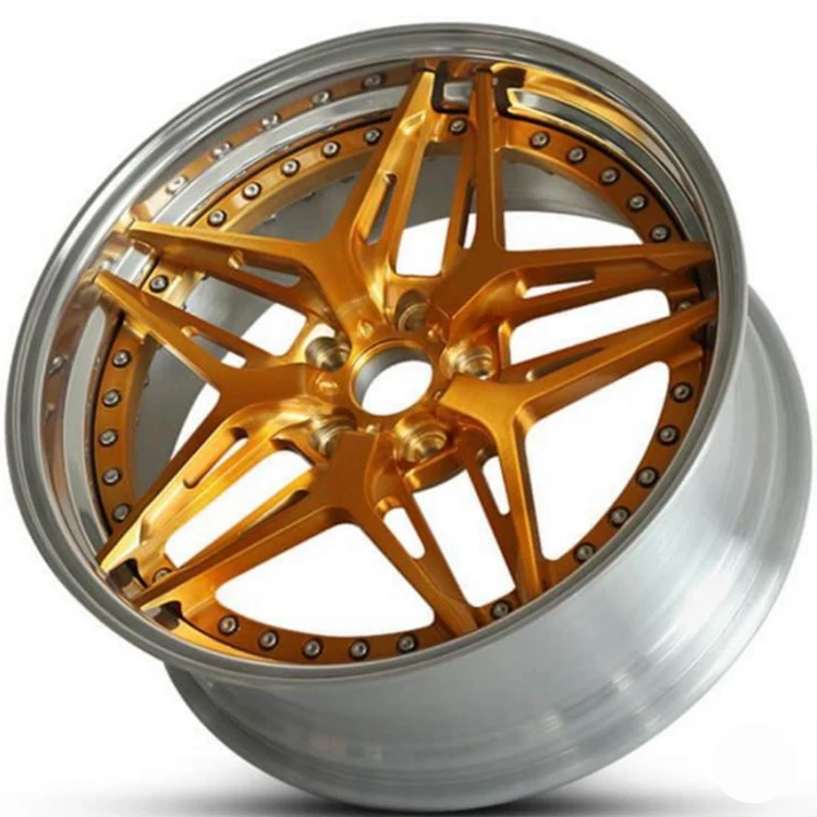 R19 Rim Cerchi 19 8 Silver and Gold Wheels Chromatography Rims 2 Piece ...