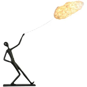 JACKSUN Designer Art Decoration Standing Led Floor Lamp Modern Minimalist Hotel Living Room Corner Resin Sculpture Floor Light