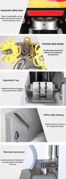 全自動カップシーラー機 紙・プラスチックフィルム バブルミルクティー