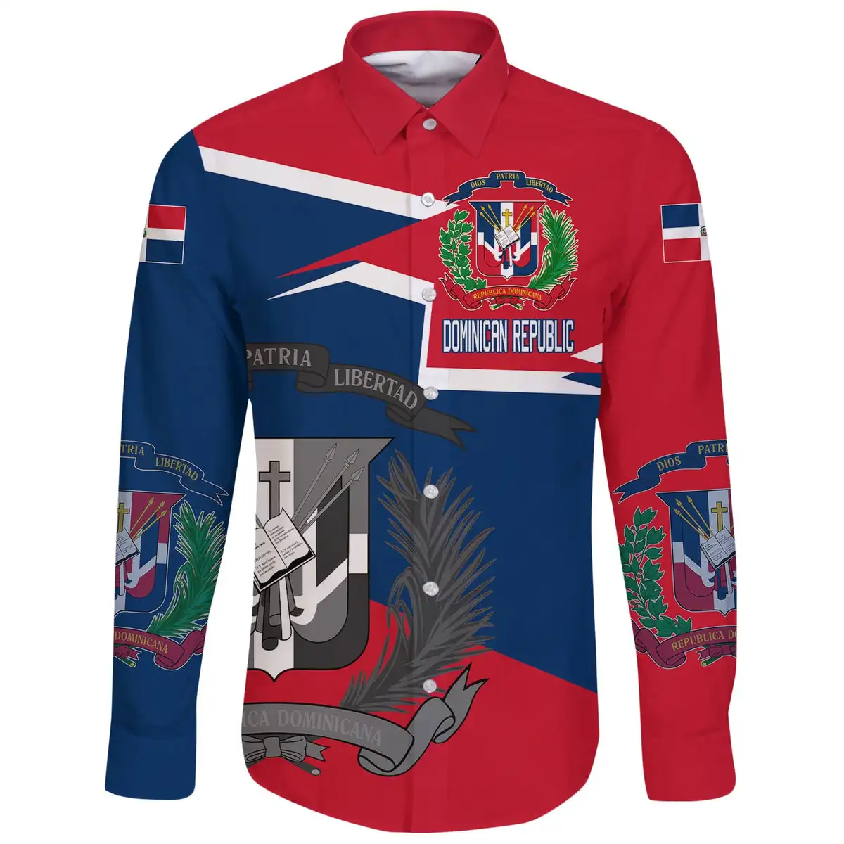 dominican dress shirts Dominican Republic Flag