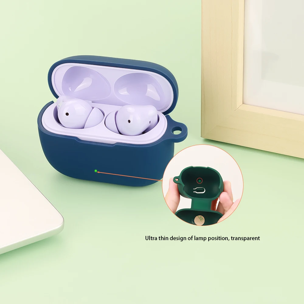 Funda De Silicona Para Realme Buds T200 - A Prueba De Golpes, Con Mosquetón, Varios Colores