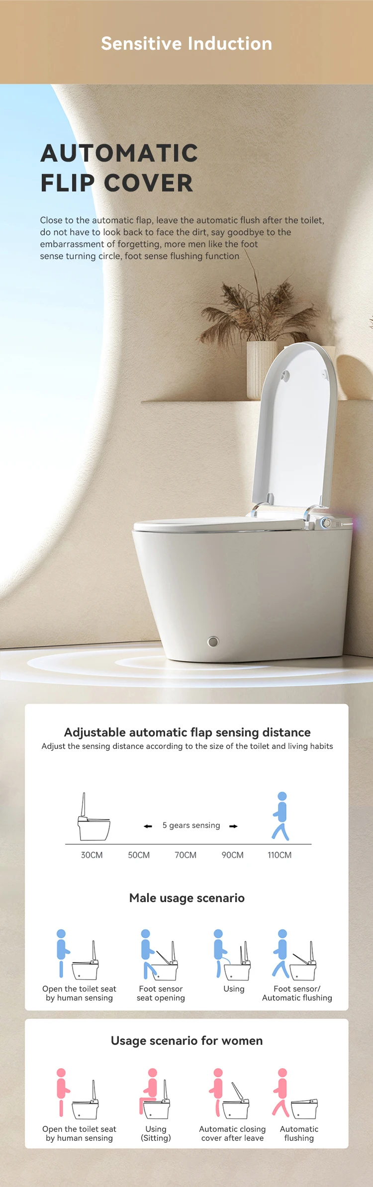 product high quality automatic flushing electric one piece toilet bowl intelligent inodoro bathroom wc smart toilet-24