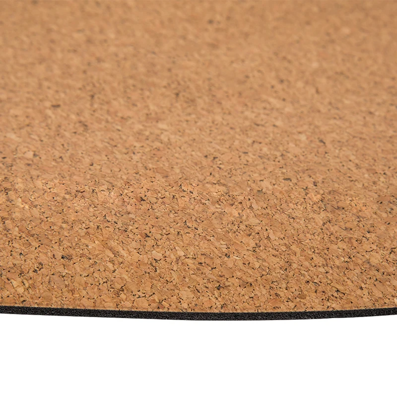 Eco Friendly Organic Natural Tree Rubber Foam 6ft Circular Cork Yoga Mat