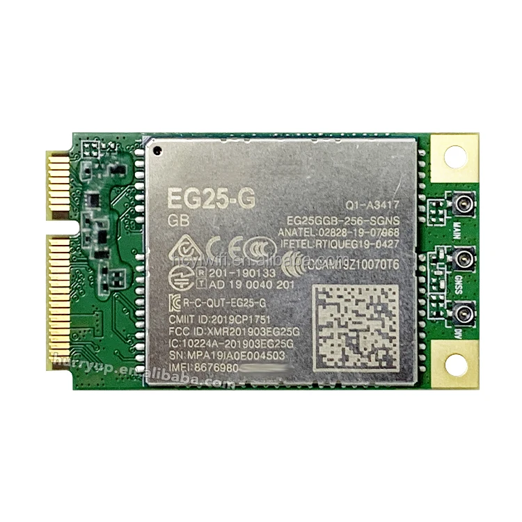 For LTE Cat 4 4G IoT M2M Module EG25-G PCIE with SIM Card Slot  150Mbps/50Mbps 1 Year Warranty for PCIe Router Raspberry Pi Pico 4G 拡張 Quectel EG25-G、IoT/M2M最適化、LTEキャット4モジュール拡張、