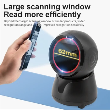 2D Barcode Reader Desktop Scanner Top Quality Multi Function New Design Handheld Scan Code Gun Use For Express Logistics