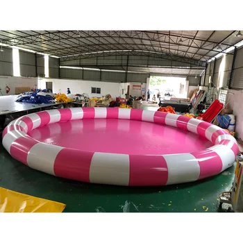 Large commercial PVC inflatable pool, PVC outdoor large inflatable pool, 10 diameter inflatable pool.