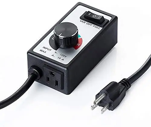 120v Motor Controller Variable Fan Speed Control Switch For Inline Duct ...