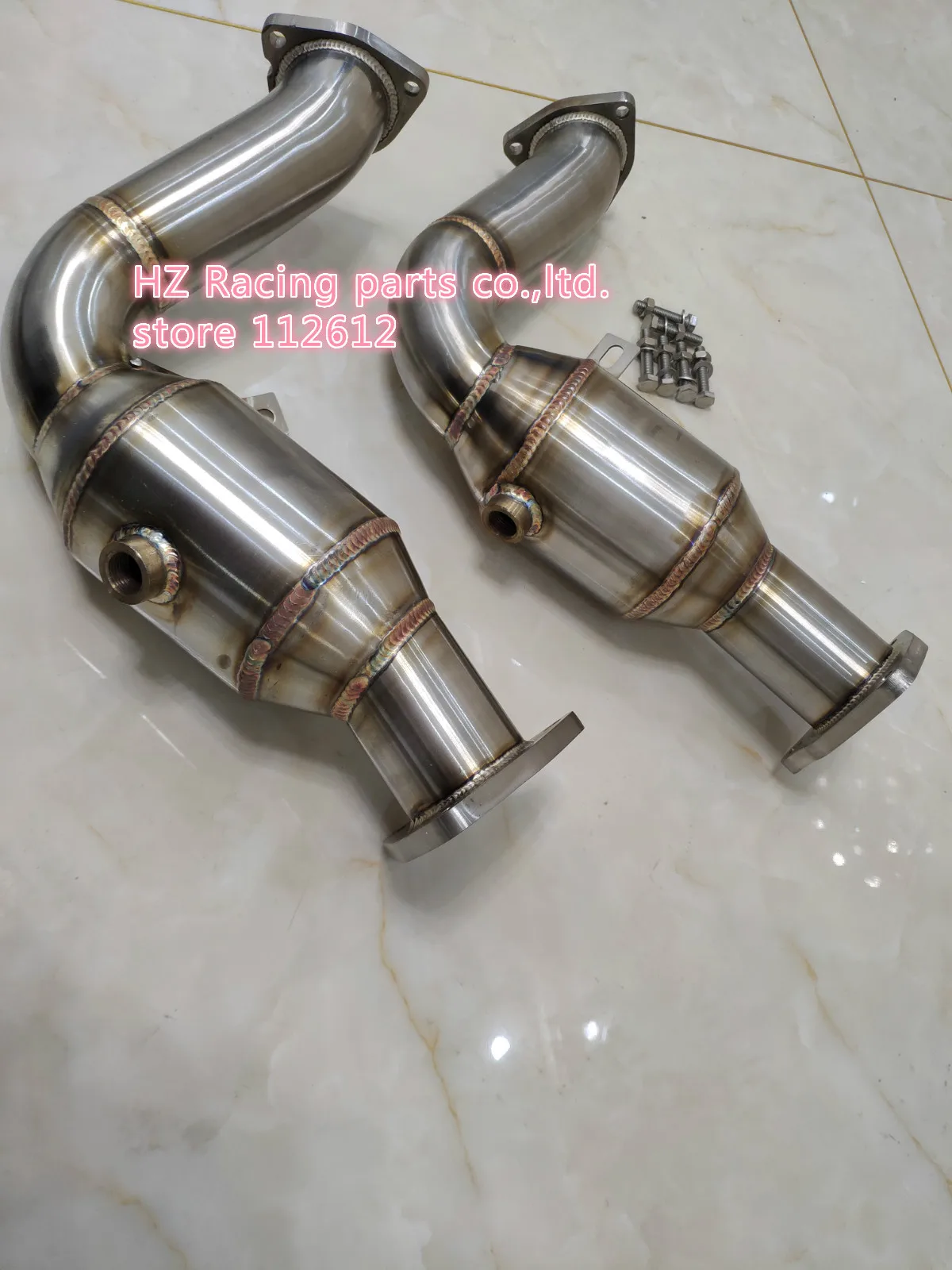 New design top grade downpipe for audi A4 S4 B8 B8.5 A5 S5 Q5 SQ5 A6 C7 A7 A8 D4 3.0 TFSI DECAT Downpipe