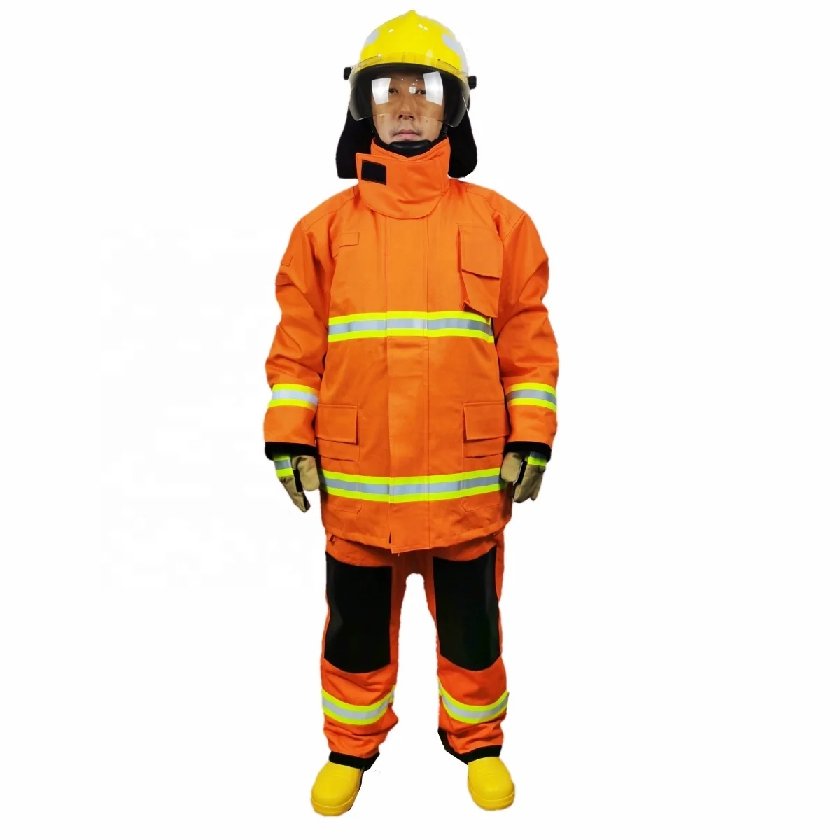 Long Sleeve Fireman Fighter protection Resistant Retardant Fire Fighting Suit