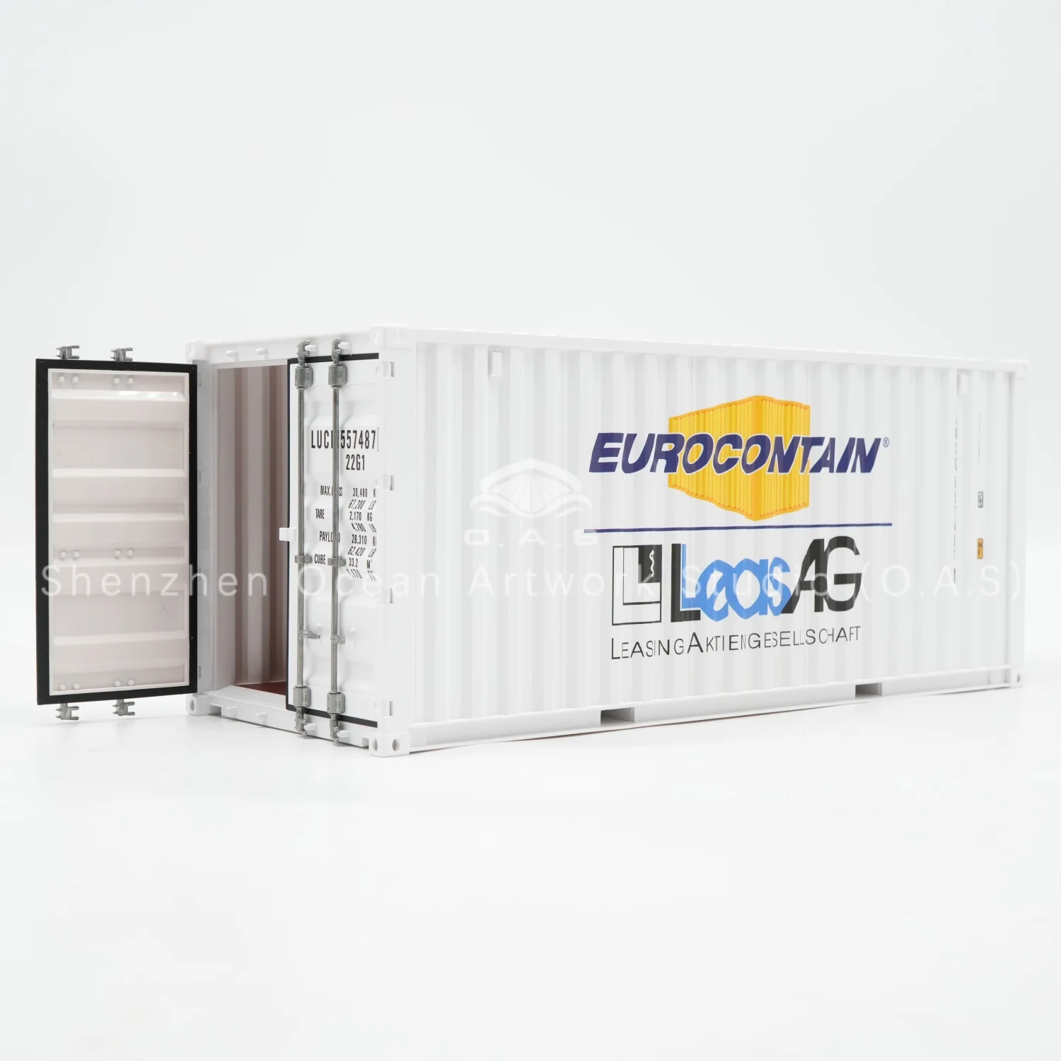 【L】}O.A.S Container Model Factory Customized Scale1:20 Plastic Crafts Shipping Boxes EUROCONTAIN Container Model