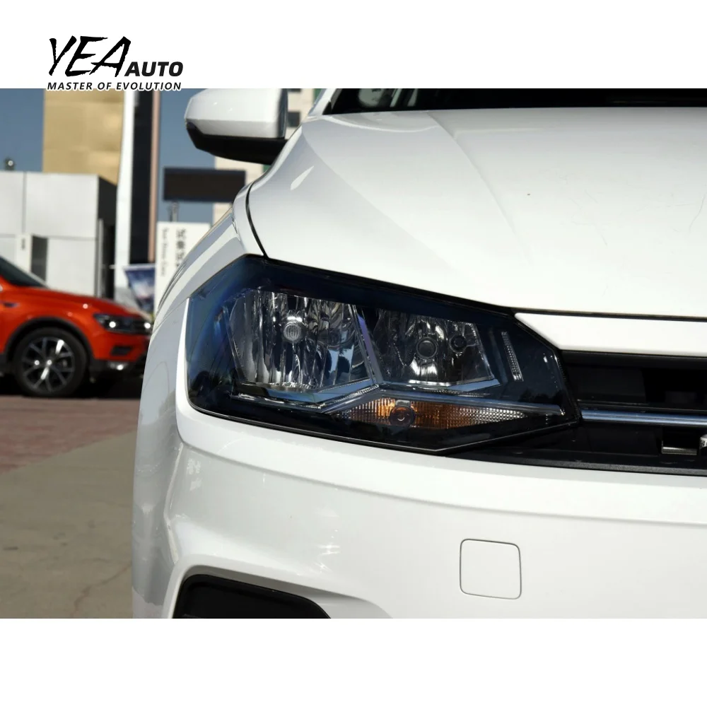 product car headlight glass lampshade cover lens for vw for volkswagon polo head light lens cover 2018 2019 2020-8