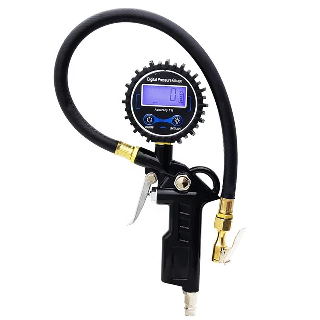 Universal Tire repair Digital LED tool Tire Pressure Gauge Tire Inflating Gun Special for Automobile