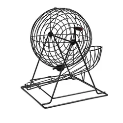 Металлическая негабаритная машина для бинго 600 шары ручная 18-дюймовая металлическая лотерейная настольные игры