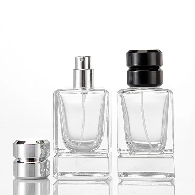 Spot Bayonet Perfume Bottle Transparent Thick Bottom Glass Press Spray Sample for Cosmetics Sub