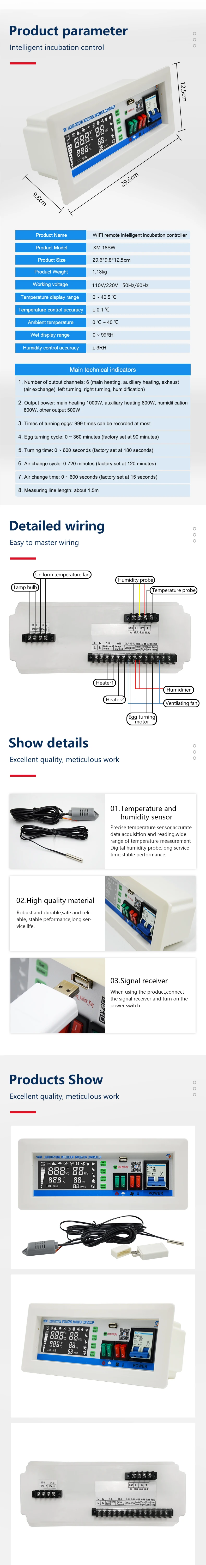 Xm-18sw Intelligent Incubator Controller Egg Hatching Wifi Application ...