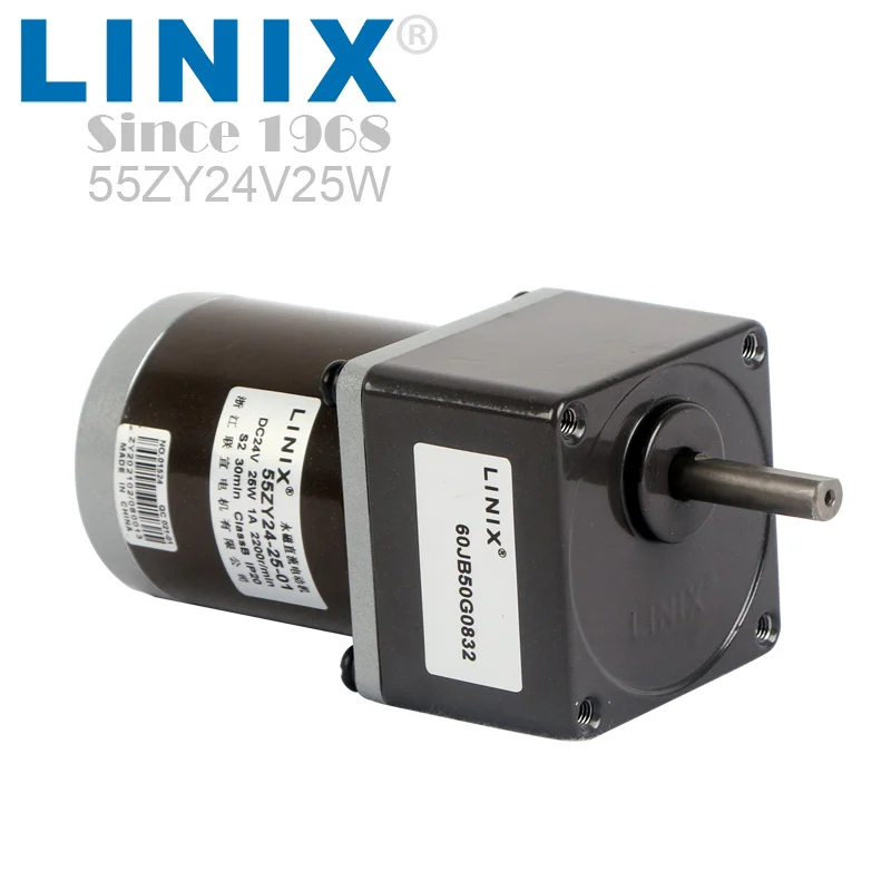 LINIX 55ZY12-25-02 12V DC 25W 3000r/min Gear Motor | Ubuy