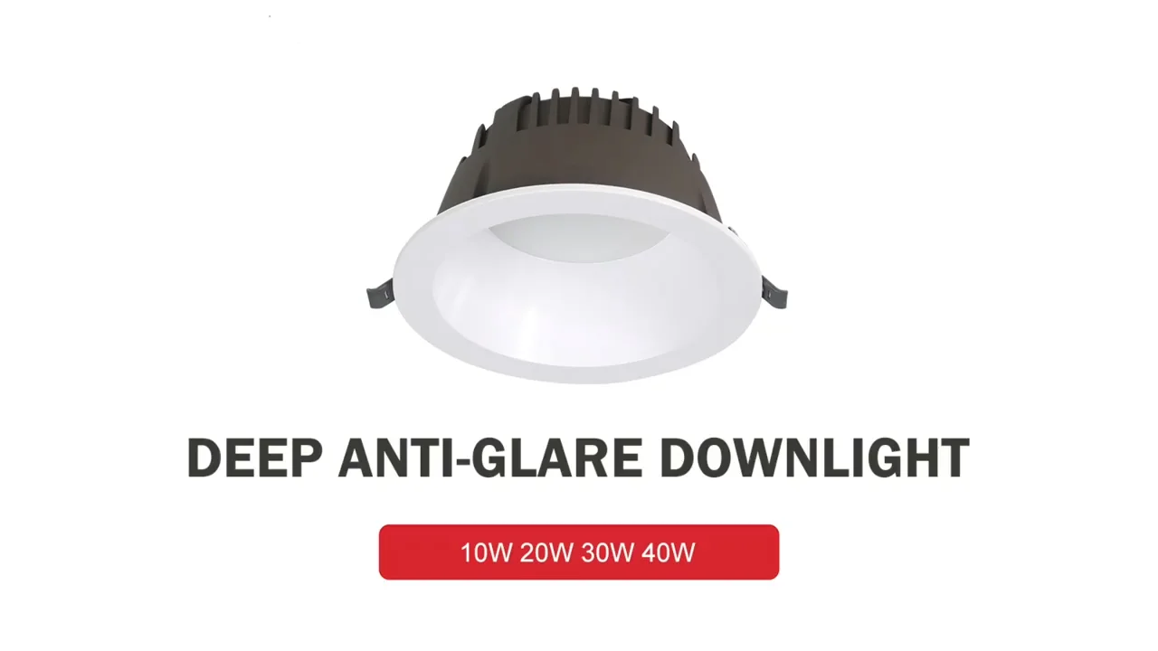 Indoor Recessed Exhibition Halls Lighting Smd 12w 24w 30w 40w Round Led