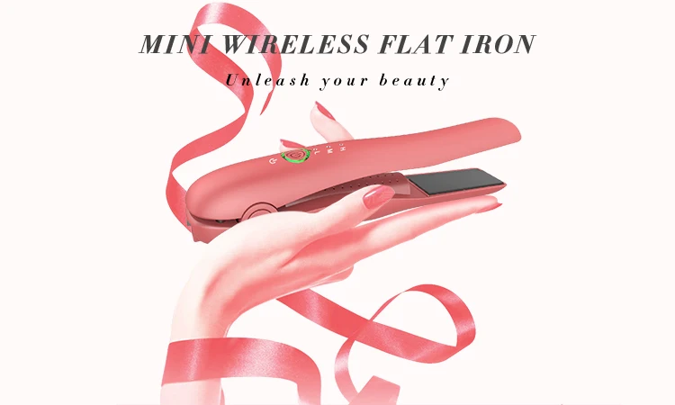 Amazing price Mini Wireless flat iron Rechargeable Cordless Hair Straightener