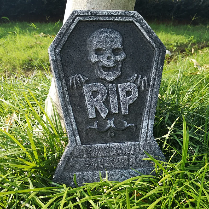 Ysj Halloween Graveyard Decorations Tombstones Halloween Decor Yard ...