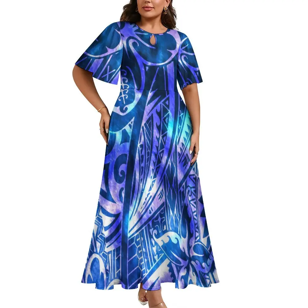 chinese dress ladies Final Sale Plus Size Halter Maxi Dress in Black & White – Chic And Curvy main image 0