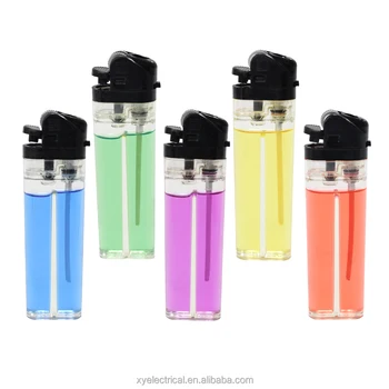 Custom black head colorful gas cheap plastic transparent disposable flint wheel lighter
