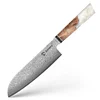 Couteau Santoku blanc de 15 cm
