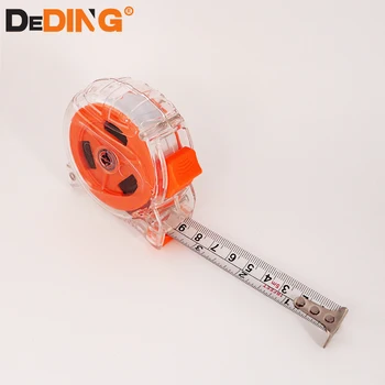 Tape Measure 7.5M Nylon Steel Measuring Tape 25mm Wide, Orange Black | Harfington