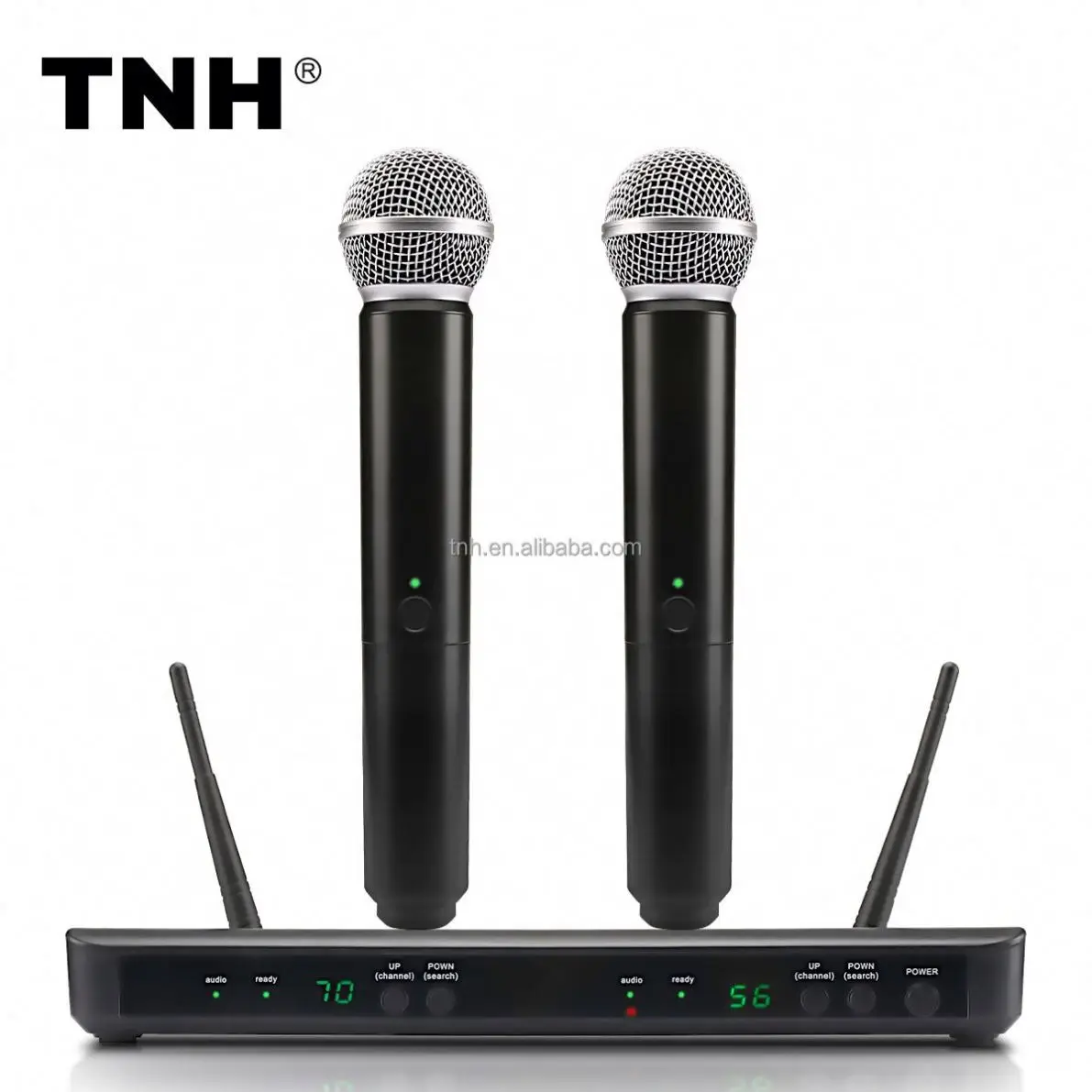 TNH BLX-288E Receiver Handheld Microphone Wireless 2-Channel Black