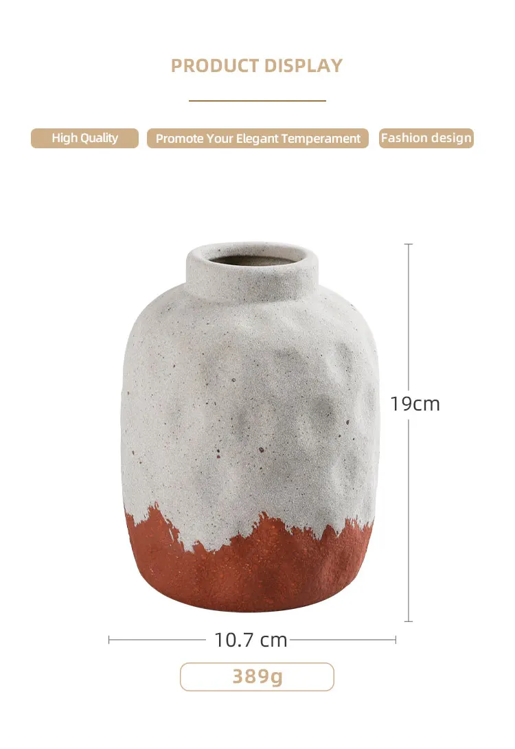 Ceramic Factory High Demand Import Products Ceramic Retro Vase Home