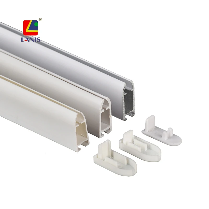 Cheaper Prices and Good Quality Windows Parts Roller Blinds Accessories White Color With End Cap Plastic Bottom Rail